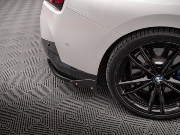 Alternative view of Maxton Design Gloss Black Rear Corner Splitters V.2 For BMW 2 Series G42 M Sport