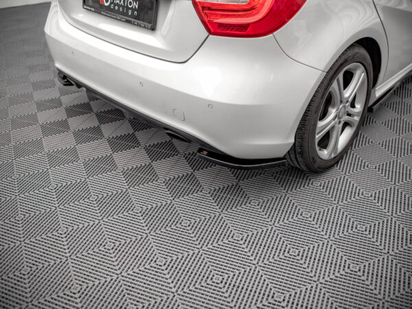 Alternative view of Maxton Design Gloss Black Rear Corner Splitters V.2 For Mercedes-Benz W176