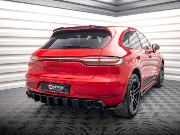 Alternative view of Maxton Design Gloss Black Sport Style Rear Side Splitters V.2 Porsche Macan 95B GTS MK1 Facelift