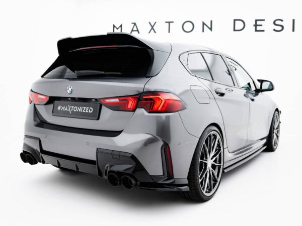 Alternative view of Maxton Design Gloss Black Rear Corner Splitters V.4 For BMW F70 M135i