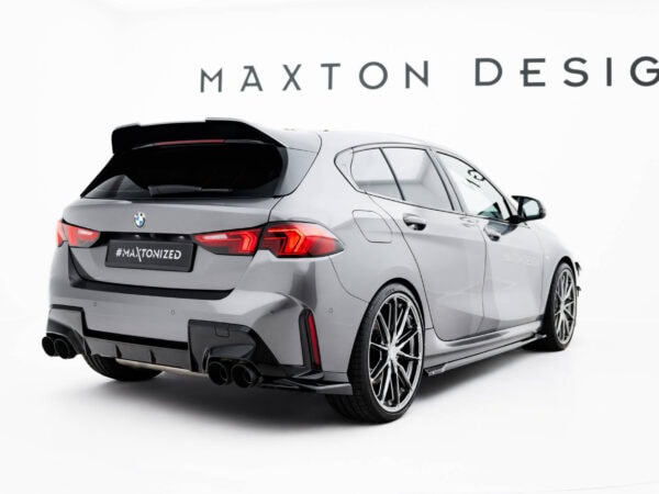 Alternative view of Maxton Design Gloss Black Rear Corner Splitters V.5 For BMW M135i F70