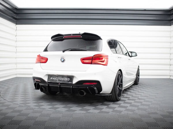 Alternative view of Maxton Design Gloss Blaclk Rear Corner Splitters V.5 For BMW 1 Series M140i F20 F21 M Sport LCI
