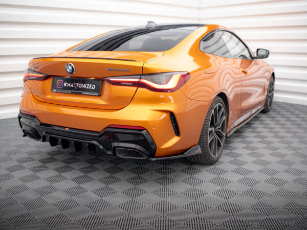 Alternative view of Maxton Design Gloss Black Rear Corner Splitters V.6 For BMW 4 Series M440i G22 G23 LCI