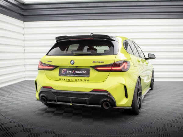 Alternative view of Maxton Design Gloss Black Rear Corner Splitters V.7 For BMW 1 Series F40 M135i M Sport