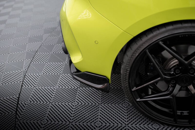 Maxton design gloss black rear side splitters v. 8  for bmw m sport m135i f40 - image 4