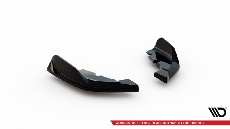 Maxton design gloss black rear side splitters v. 8  for bmw m sport m135i f40 - image 5