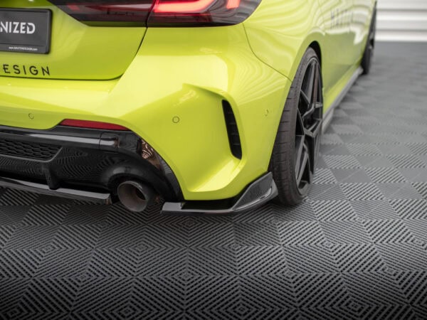 Alternative view of Maxton Design Rear Gloss Black Corner Splitters V.9 For BMW M Sport M135i F40