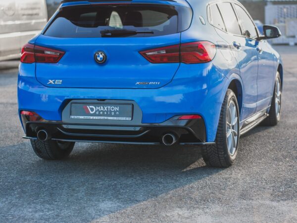 Alternative view of Maxton Design Gloss Black Rear Corner Splitters For BMW X2 F39 M Sport