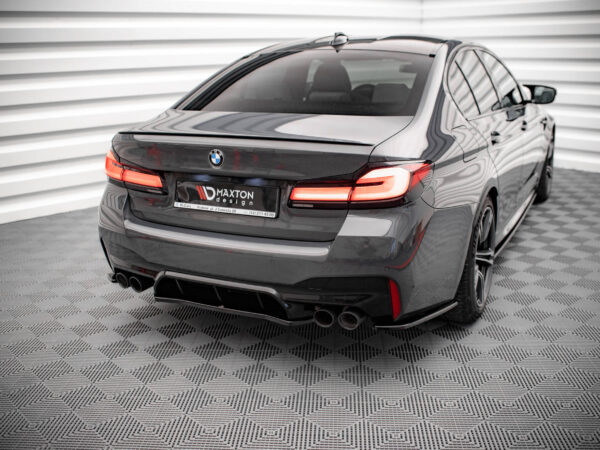 Alternative view of Maxton Design Gloss Black Rear Diffuser For BMW M5 F90
