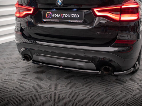 Alternative view of Maxton Design Gloss Black Rear Diffuser For BMW X3 G01