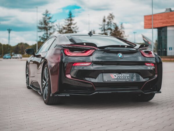 Alternative view of Maxton Design Gloss Black Rear Diffuser For BMW i8