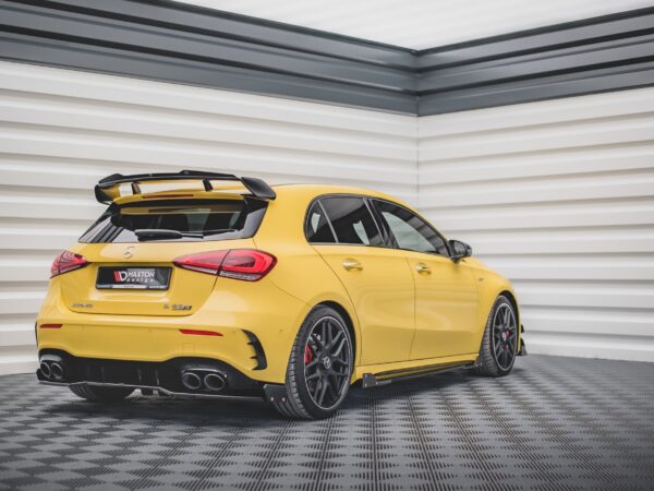Alternative view of Maxton Design Gloss Black Rear Diffuser + Flaps For Mercedes-Benz AMG A45 W177