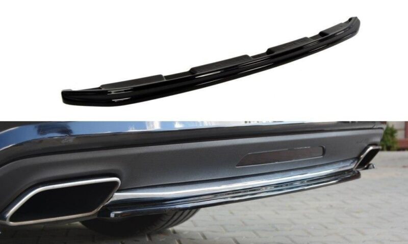 Maxton design gloss black rear diffuser for mercedes-benz amg c218