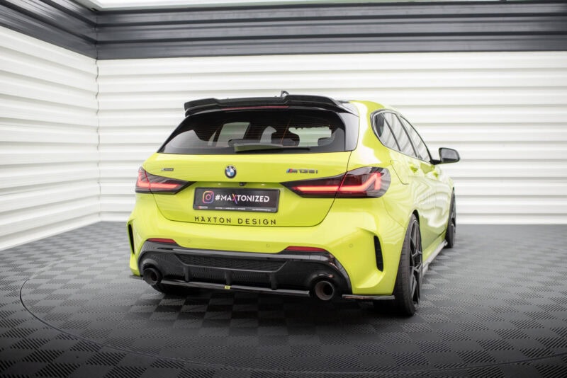 Maxton design gloss black rear diffuser v. 2 for bmw m135i f40 - image 2