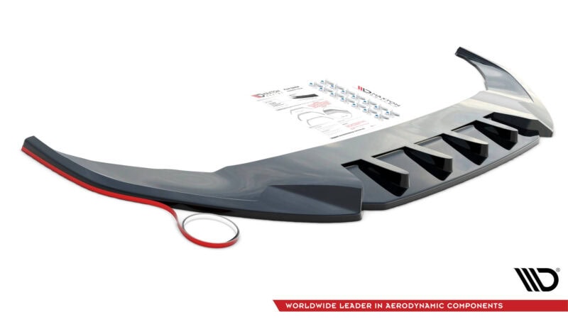 Maxton design gloss black rear diffuser v. 2 for bmw m135i f40