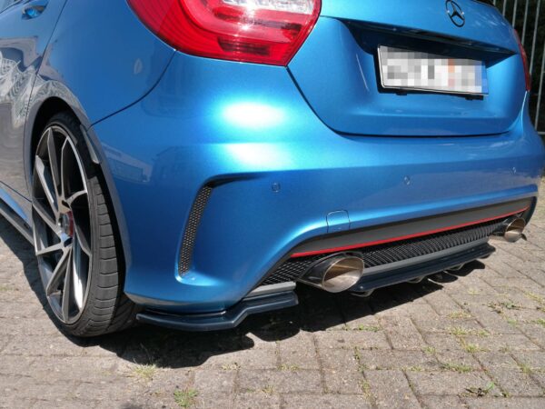 Pol po rear splitter with vertical bars mercedes benz w176 amg line preface 7284 1