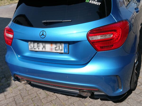 Pol po rear splitter with vertical bars mercedes benz w176 amg line preface 7284 3