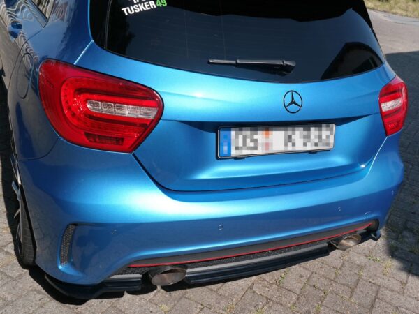 Pol po rear splitter without vertical bars mercedes benz w176 amg line preface 7281 3