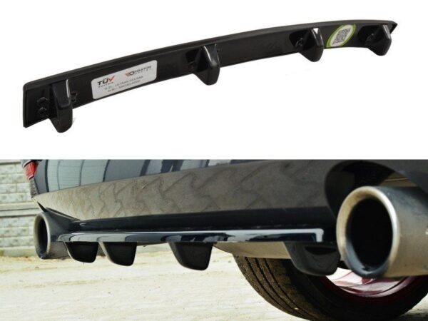 Pol po rear splitter for bmw 4 coupe gran coupe cabrio m pack f32 f36 f33 with vertical bars 1026 1