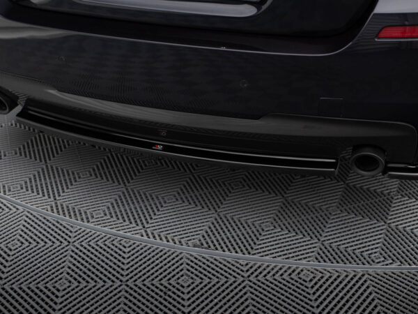 Pol po rear splitter for bmw 5 f11 m pack fits two single exhaust ends 1028 3