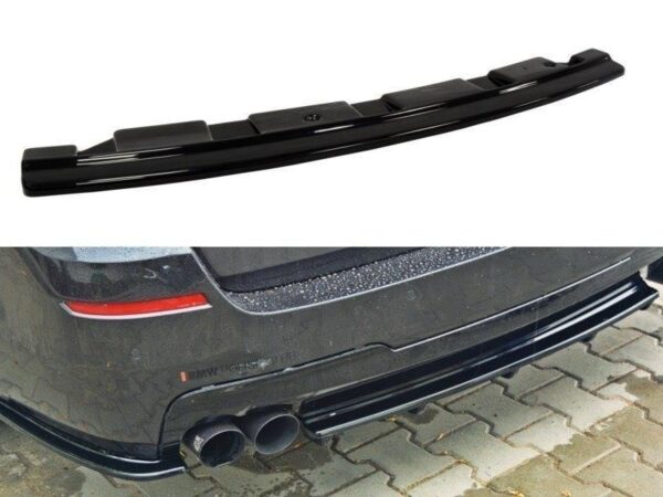 Alternative view of Maxton Design Gloss Black Rear Diffuser For BMW 5 Series F11 M Sport
