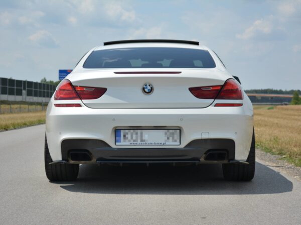 Pol po rear splitter for bmw 6 gran coupe mpack with a vertical bar 1033 9