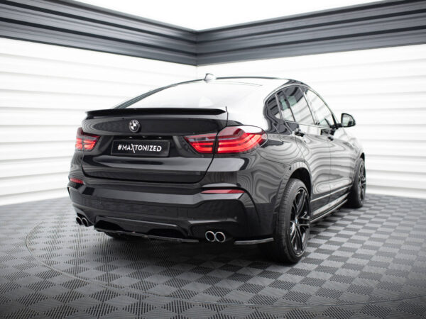 Pol po rear splitter for bmw x4 m pack with a vertical bar 1035 7