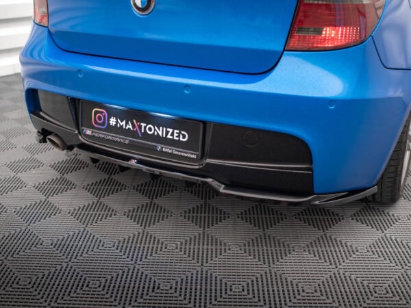 Alternative view of Maxton Design Gloss Black Rear Diffuser For BMW 1 Series E87 M Sport LCI