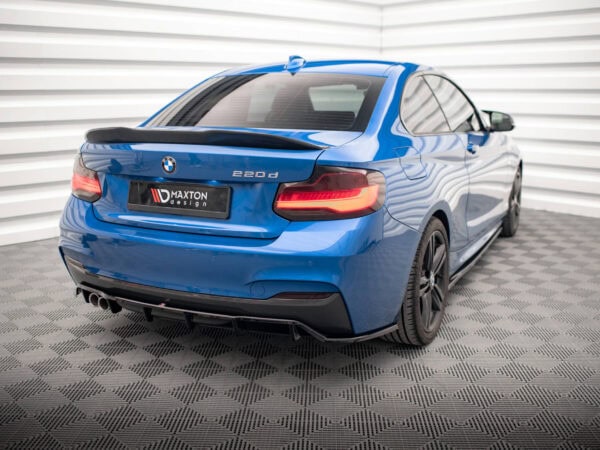 Alternative view of Maxton Design Gloss Black Rear Diffuser For BMW 2 Series F22 M Sport