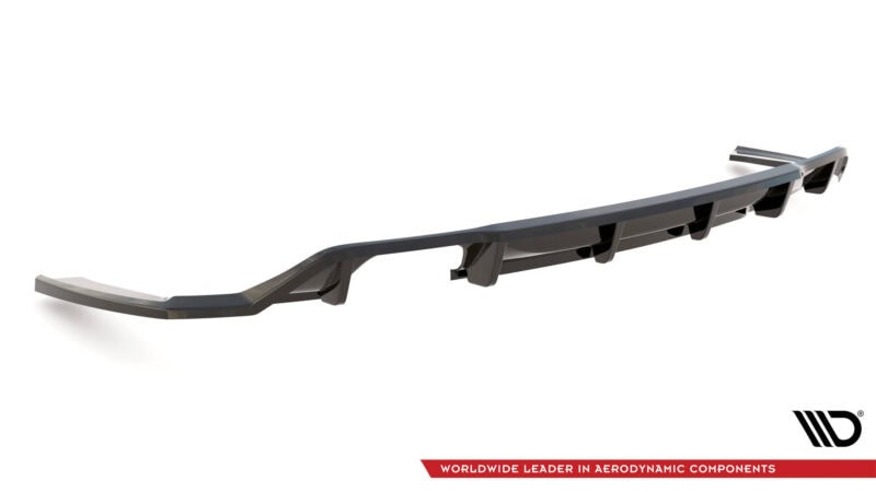 Maxton design gloss black rear diffuser for bmw 2 series f22 m sport