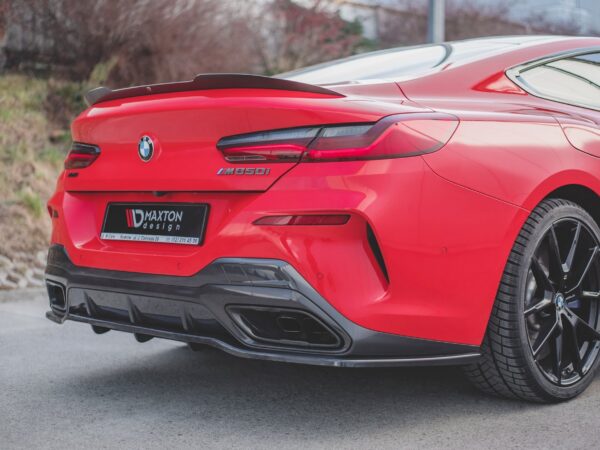 Alternative view of Maxton Design Gloss Black Rear Diffuser For BMW 8 Series G15 M Sport