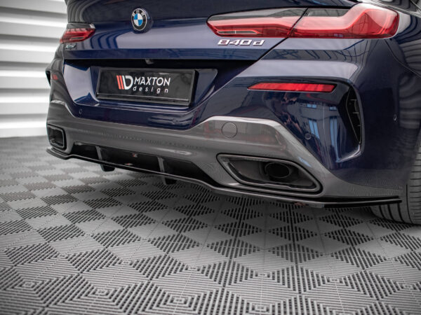 Alternative view of Maxton Design Gloss Black Rear Diffuser For BMW 8 Series G16 Gran Coupe M Sport