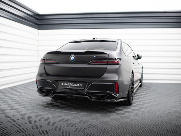 Alternative view of Maxton Design Gloss Black Rear Diffuser For BMW 7 Series G70 M760e