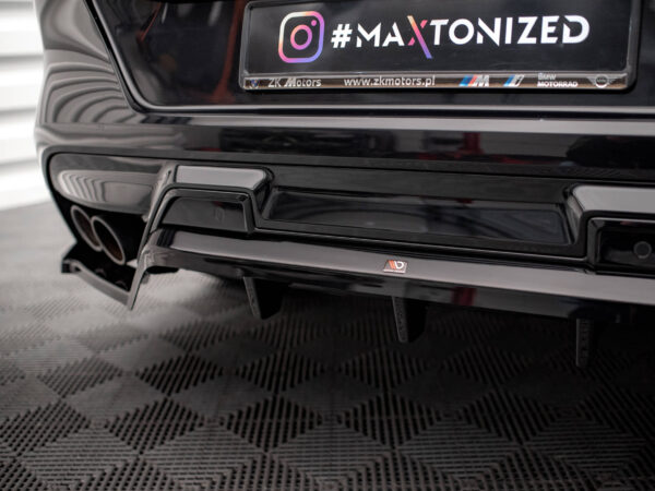 Alternative view of Maxton Design Gloss Black Rear Diffuser For BMW X6M F96