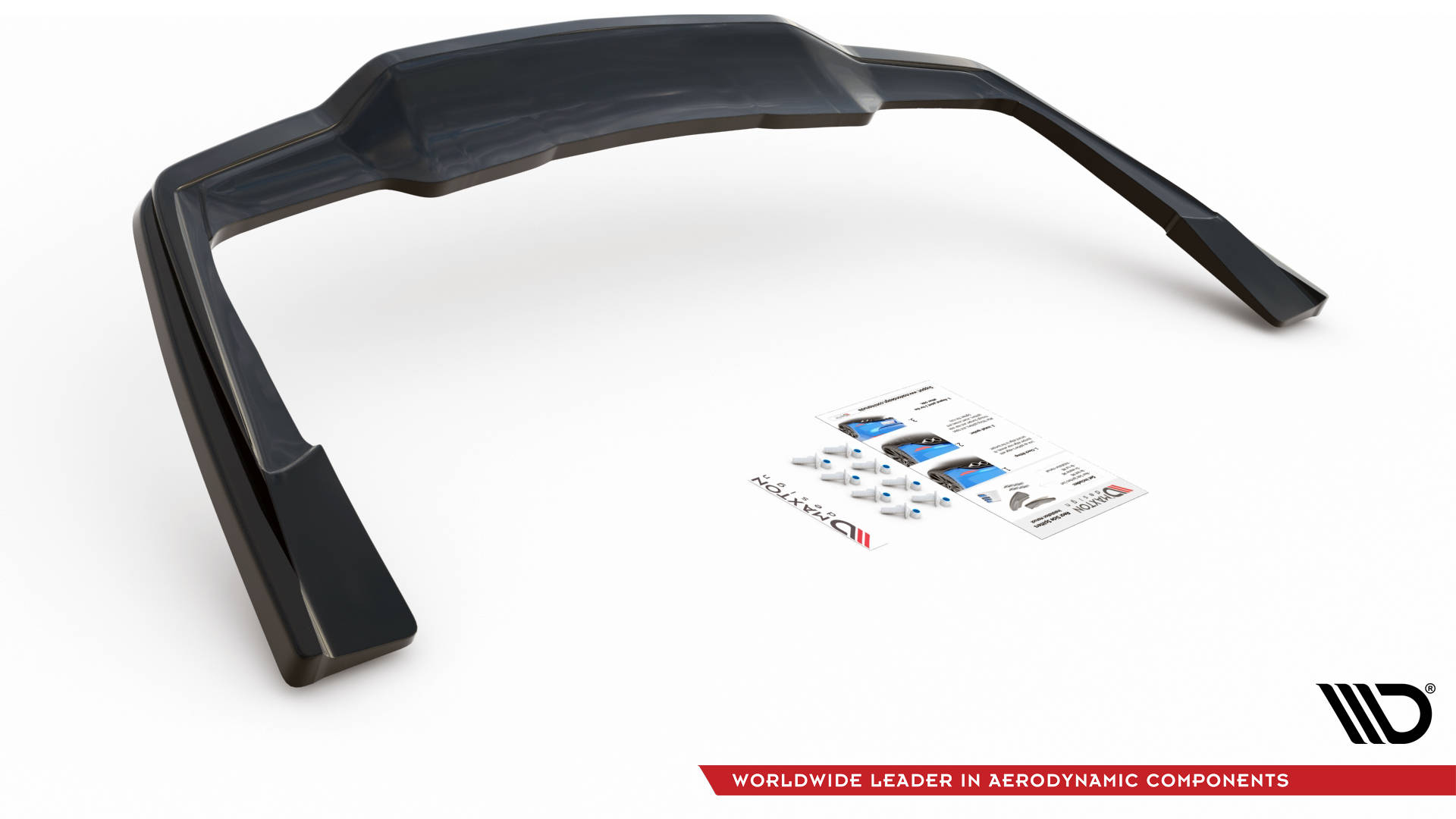 Maxton design gloss black rear diffuser for mercedes-benz amg c63 c205 lci - image 4