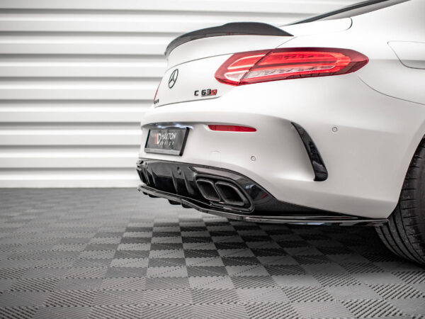 Alternative view of Maxton Design Gloss Black Rear Diffuser For Mercedes-Benz AMG C63 C205 LCI