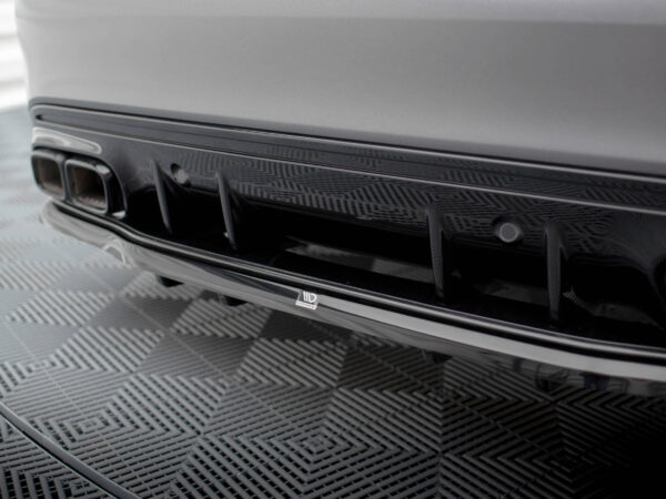 Pol po rear splitter with vertical bars mercedes amg c63 sedan estate w205 facelift 18963 5
