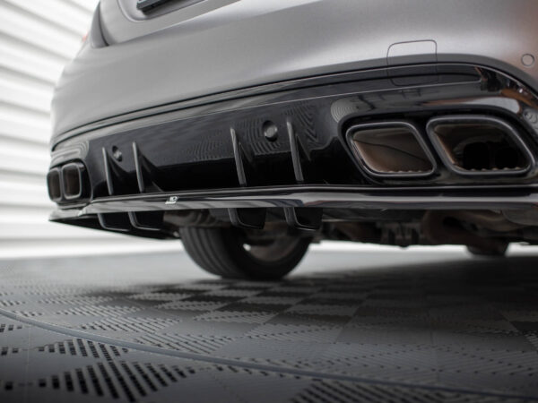 Pol po rear splitter with vertical bars mercedes amg c63 sedan estate w205 facelift 18963 6