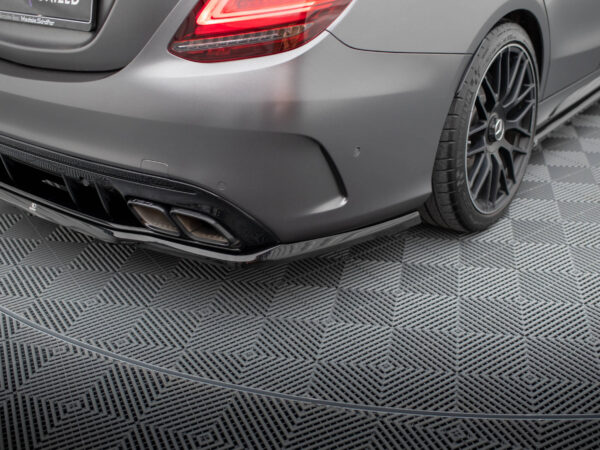 Pol po rear splitter with vertical bars mercedes amg c63 sedan estate w205 facelift 18963 7