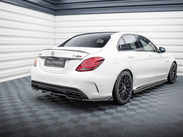 Pol po rear splitter with vertical bars mercedes amg c63 sedan estate w205 s205 20580 8