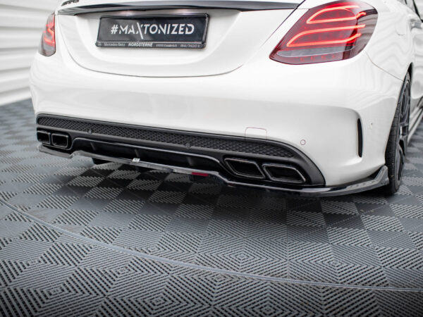 Pol po rear splitter with vertical bars mercedes amg c63 sedan estate w205 s205 20580 9