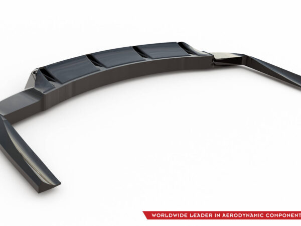 Pol po rear splitter with vertical bars mercedes amg cla 45 c117 facelift 19462 2