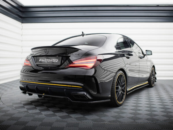 Alternative view of Maxton Design Gloss Black Rear Diffuser For Mercedes-Benz AMG CLA45 C117 LCI