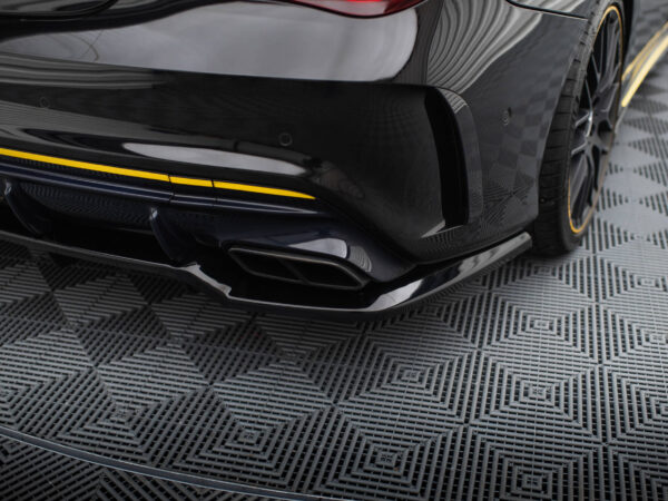 Pol po rear splitter with vertical bars mercedes amg cla 45 c117 facelift 19462 5
