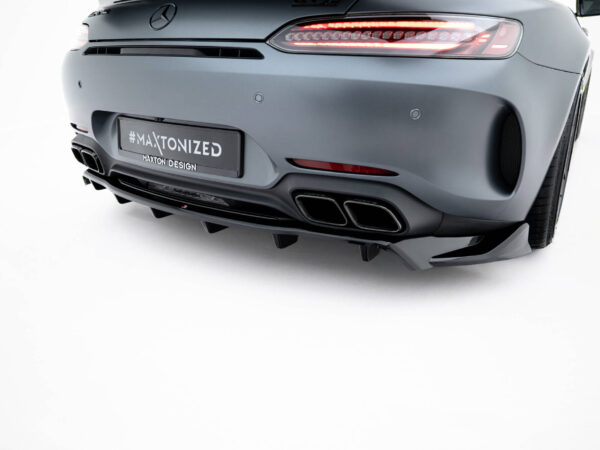 Pol po rear splitter with vertical bars mercedes amg gt c c190 facelift 22292 4