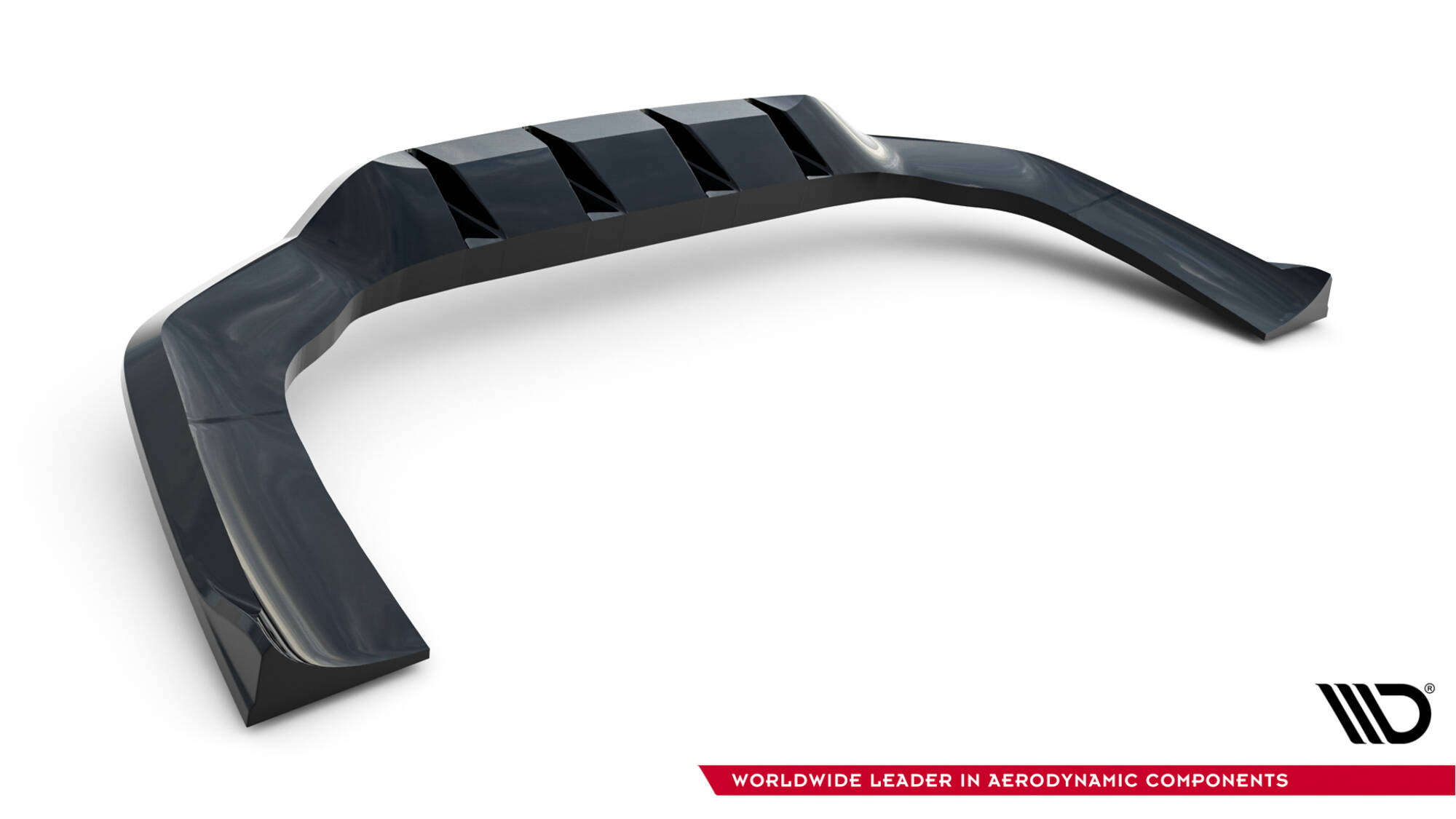 Maxton design gloss black rear diffuser for mercedes-benz amg sl63 r232 - image 5