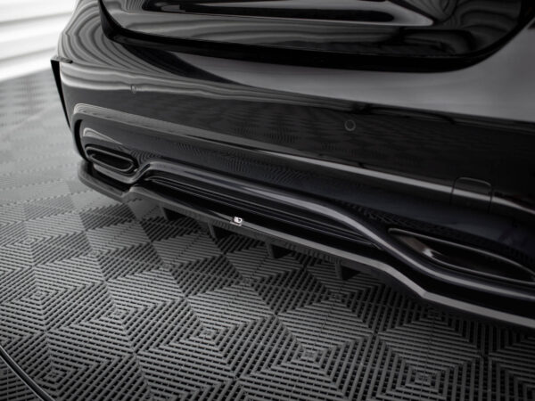 Pol po rear splitter with vertical bars mercedes benz a amg line w176 facelif 18988 5