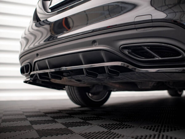 Pol po rear splitter with vertical bars mercedes benz c amg line w205 facelift 17872 4
