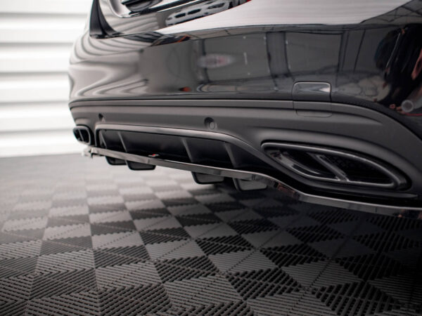 Pol po rear splitter with vertical bars mercedes benz c amg line w205 facelift 17872 5