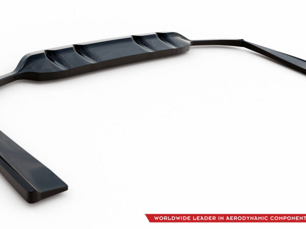 Pol po rear splitter with vertical bars mercedes benz c amg line w205 facelift 17872 9